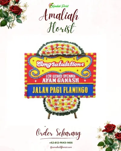 Bunga Papan Congratulation di Sukarame Ii